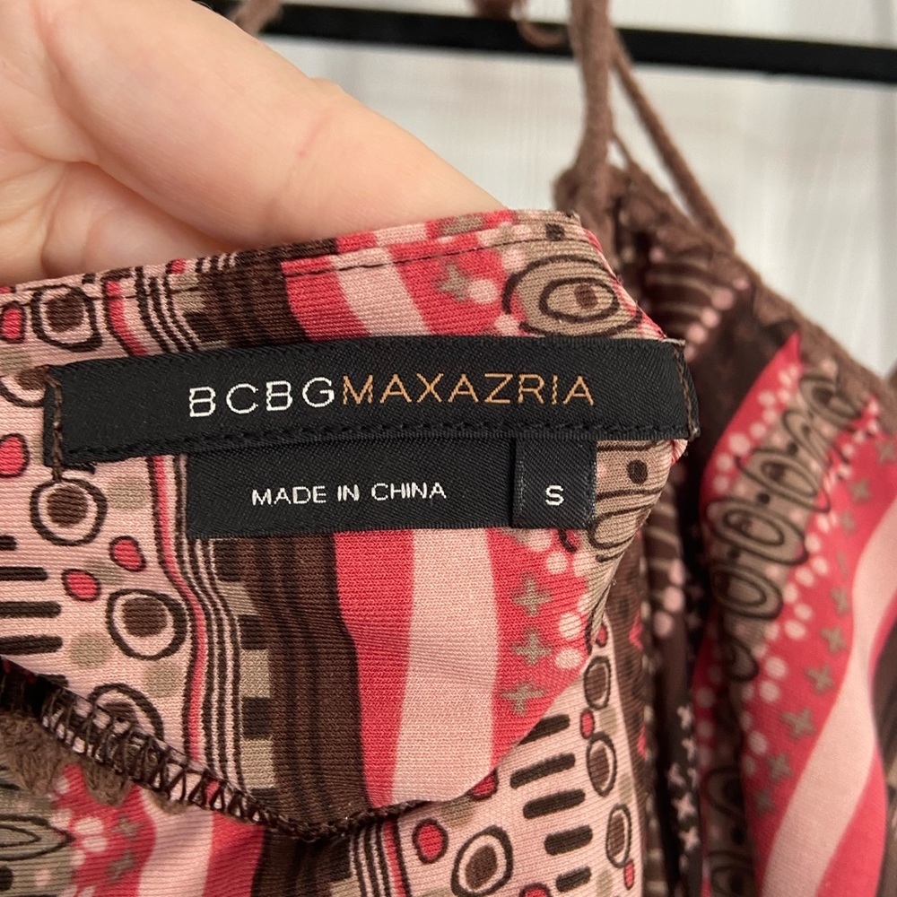 BCBGMAXAZRIA  Halter printed dress - Picture 2 of 4